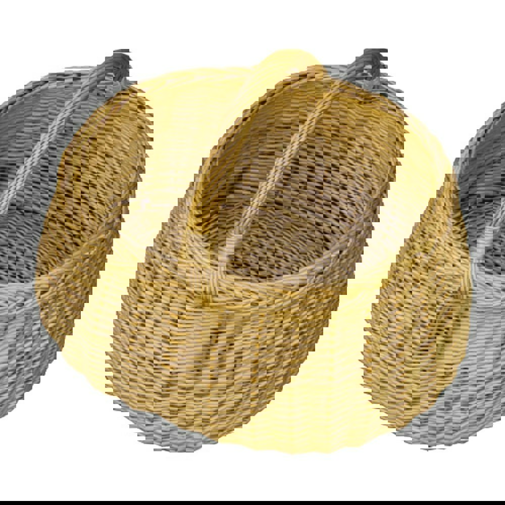 Deluxe Wicker Car Shopping Basket