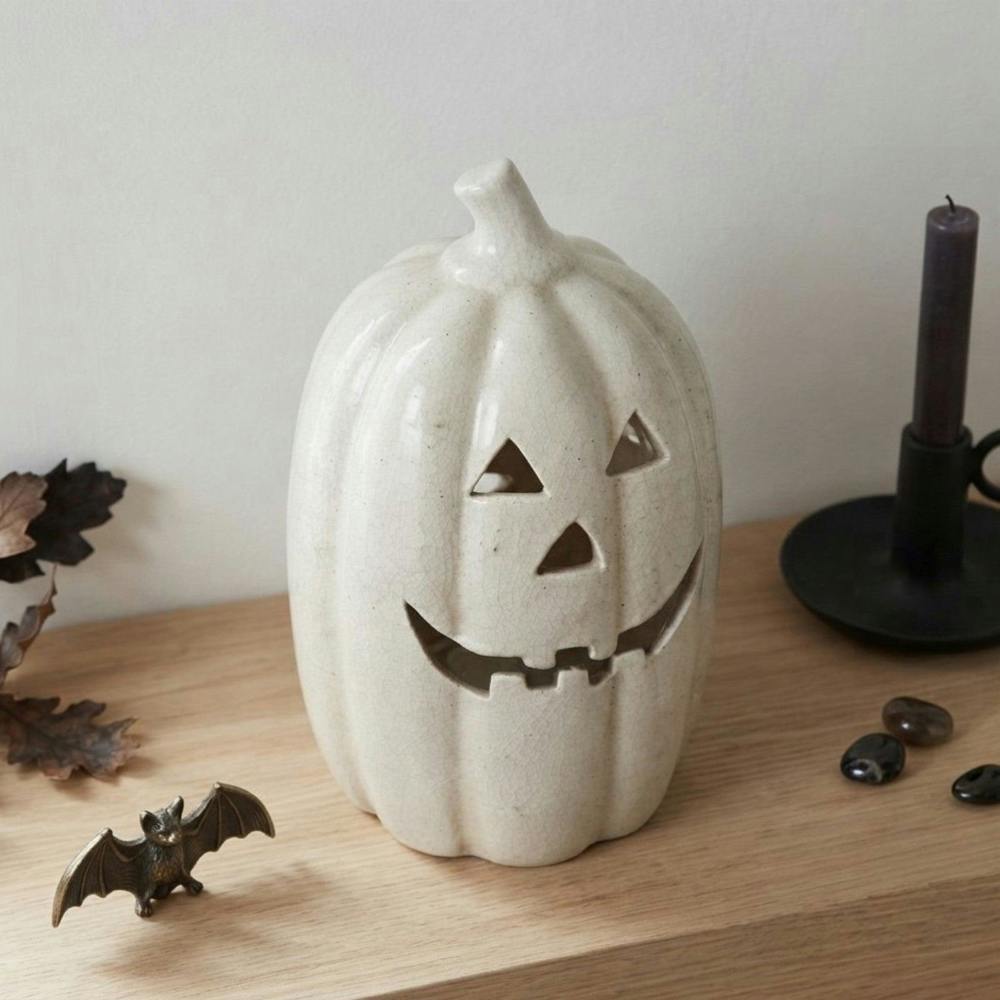 Garden Greatness Terracotta Tall Pumpkin Ornament