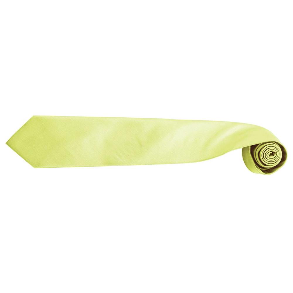Premier Mens “Colours” Plain Fashion / Business Tie (Pack of 2) - Lime