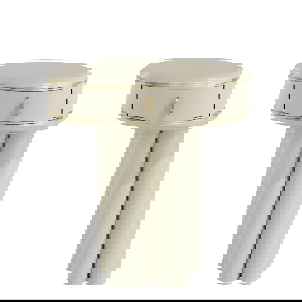 Casa Magna Ethereal Bedside Table: Sophisticated & Graceful Design