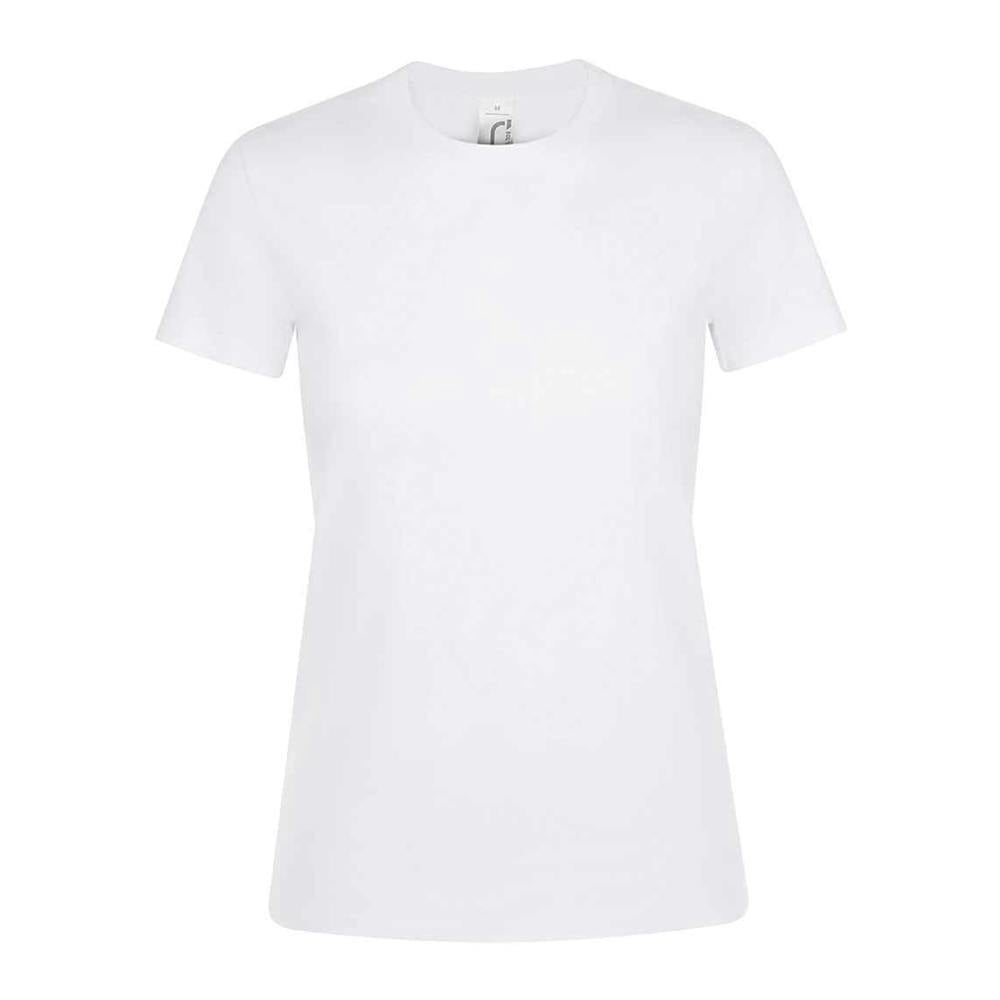 SOLS Womens/Ladies Regent Short Sleeve T-Shirt - Absolute White - Absolute White - 100% Ringspun Cotton