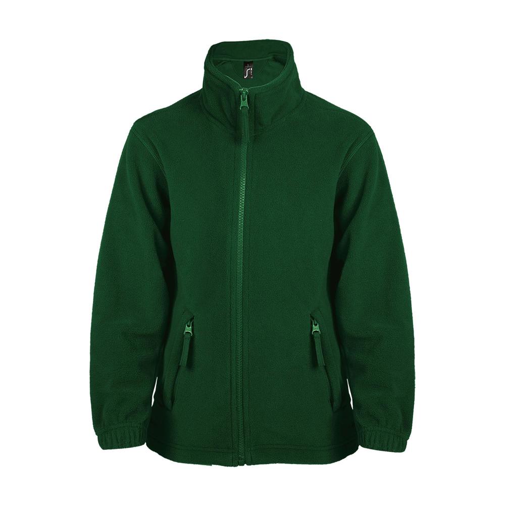 SOLS Childrens/Kids North Zip-Up Fleece Jacket - Forest Green - Forest Green - 100% Polyester