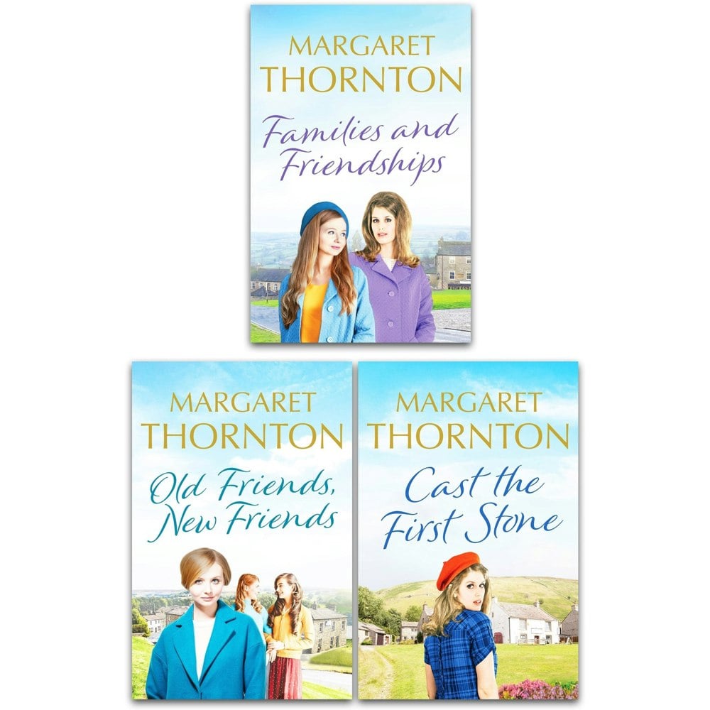 Margaret Thornton 3 Books Old Friends, New Friends, Cast the First Stone, Families and Friendships