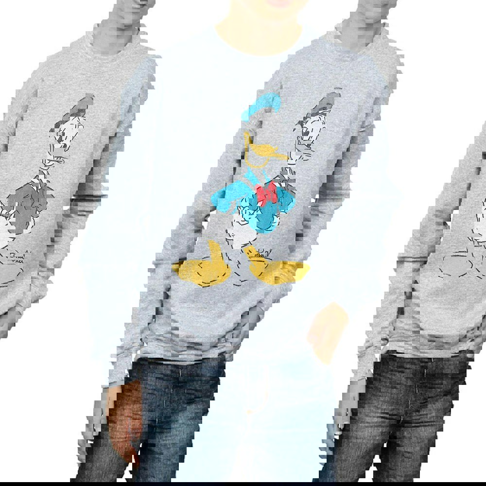 Disney Boys Classic Donald Duck Sweatshirt - Sports Grey