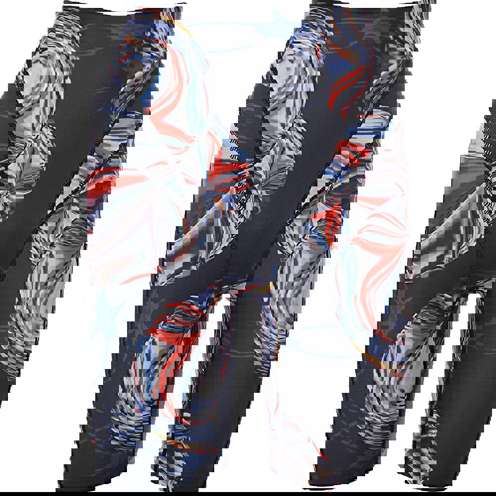 P.E Nation Ksubi x P.E Nation Womens Black Warped Bike Shorts
