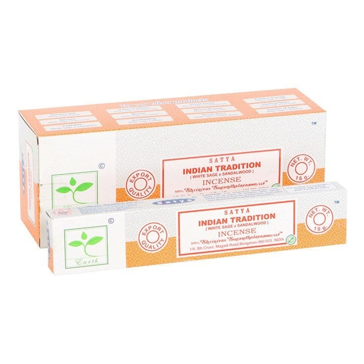 Serano 6 Packs of Indian Tradition Earth Incense by Satya