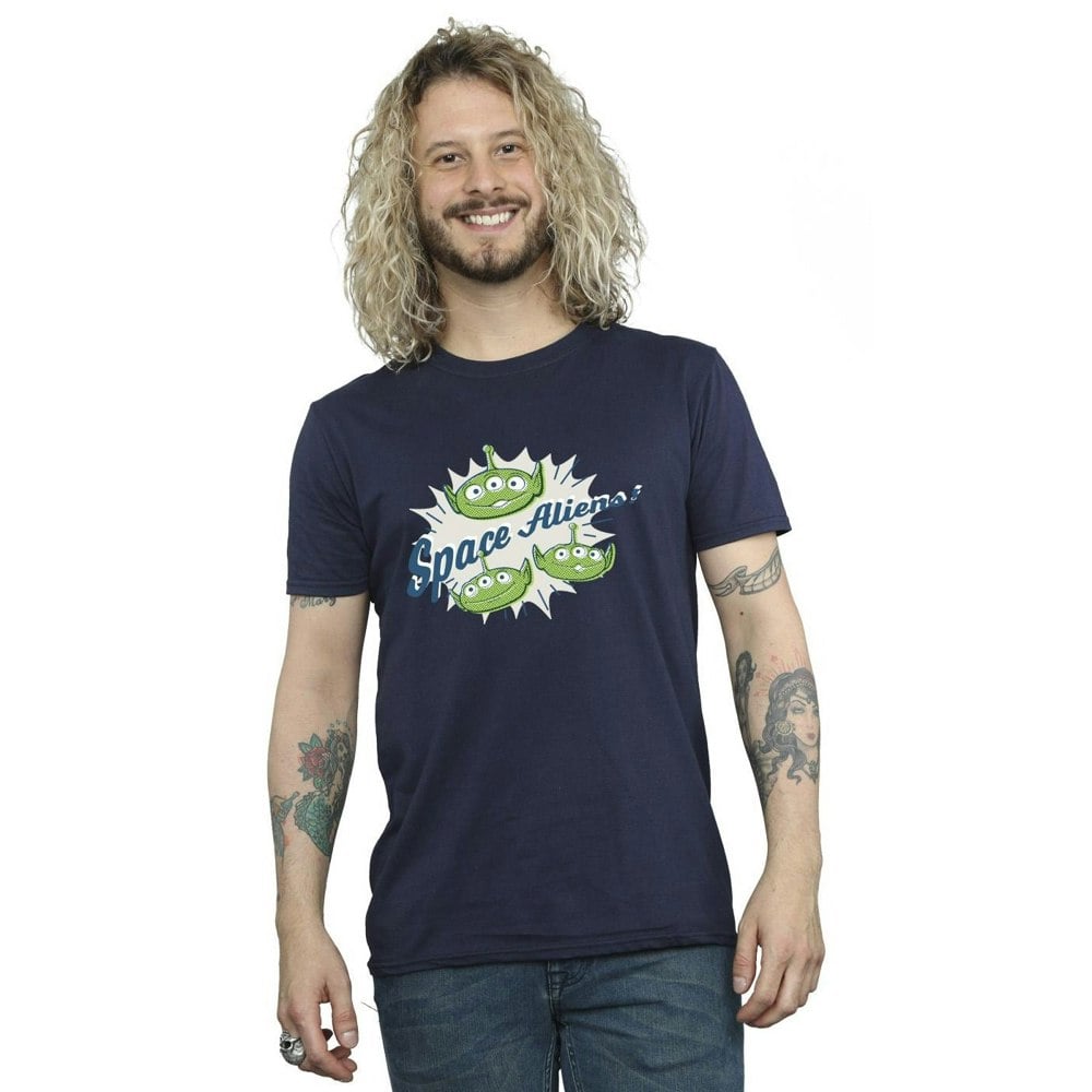 Disney Mens Toy Story Aliens T-Shirt - Navy Blue