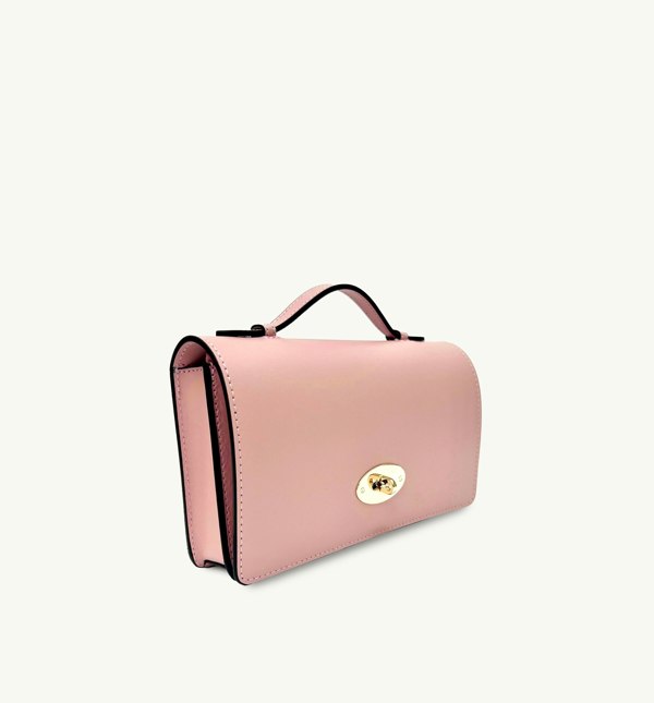 Apatchy London The Amelia Baby Pink Leather Bag