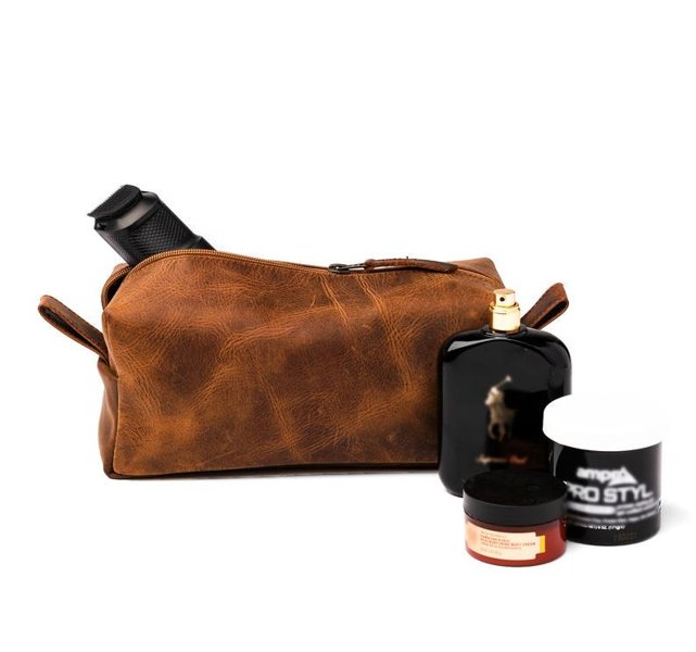 Vintage Leather Dopp Kit - DÖTCH CLUB