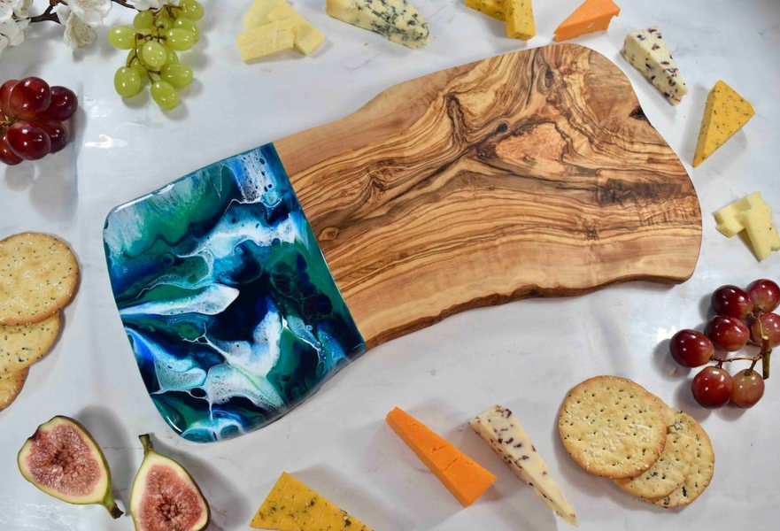 Chopping Board with Resin Art 40cm