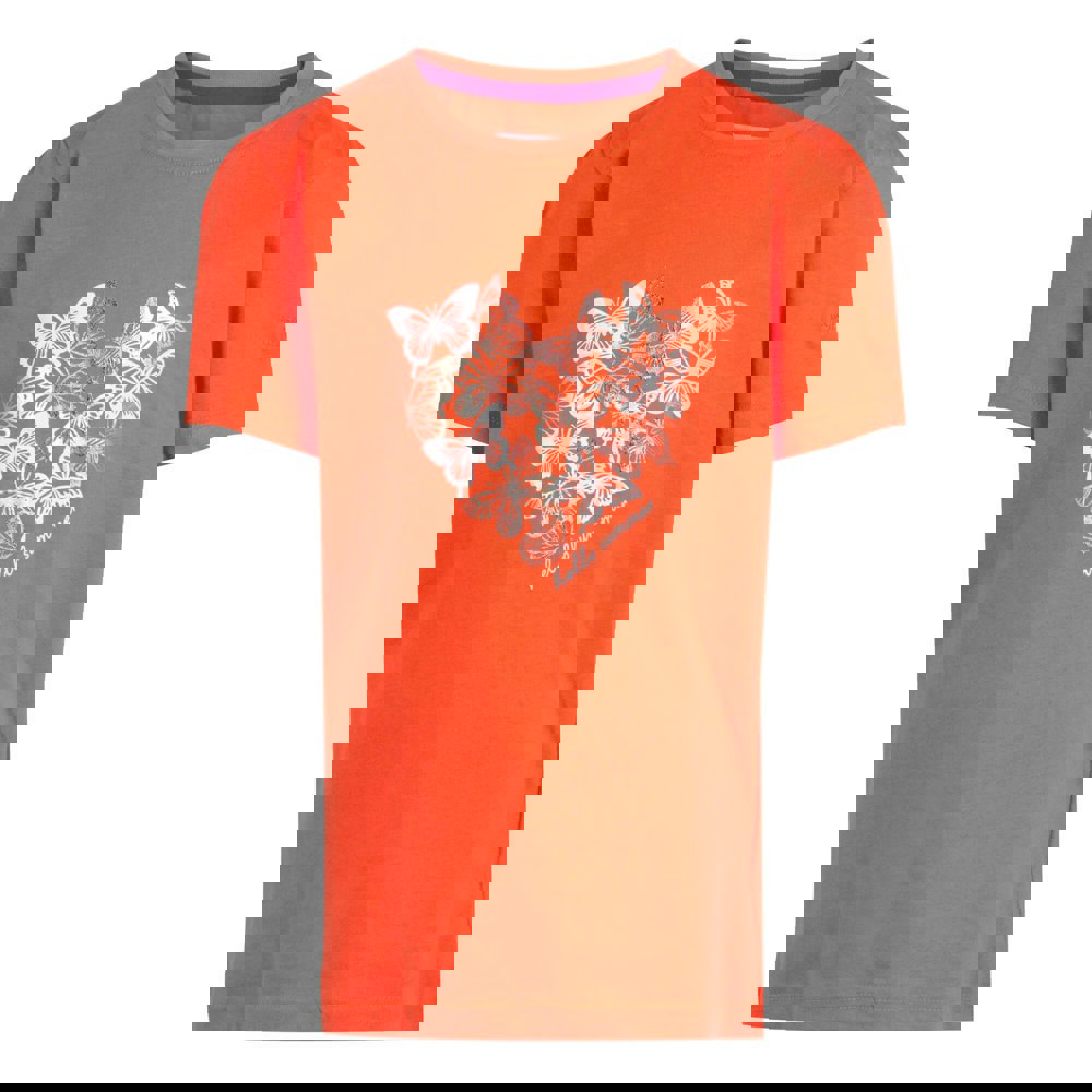 Regatta Childrens/Kids Bosley VII Butterflies T-Shirt - Satsuma
