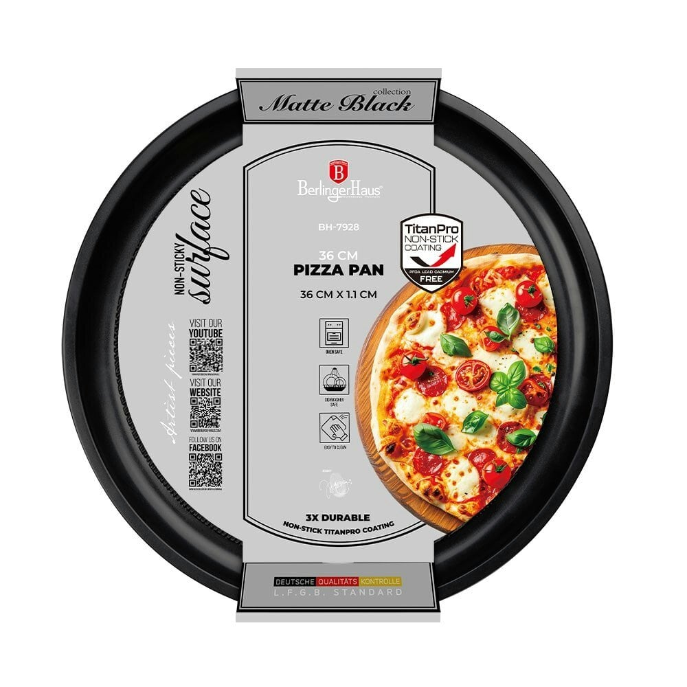 Berlinger Haus Pizza pan, 32 cm Berlinger Haus BH7934 Matte Black