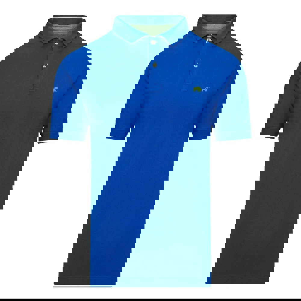 Raging Bull Mens Classic Organic Polo Shirt - Cobalt Blue