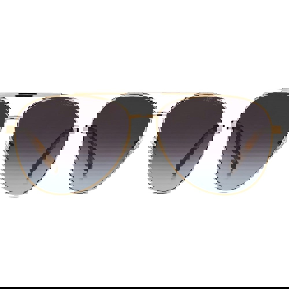 Marc Jacobs Brown Teal Lens Havana Detail Gold Sunglasses