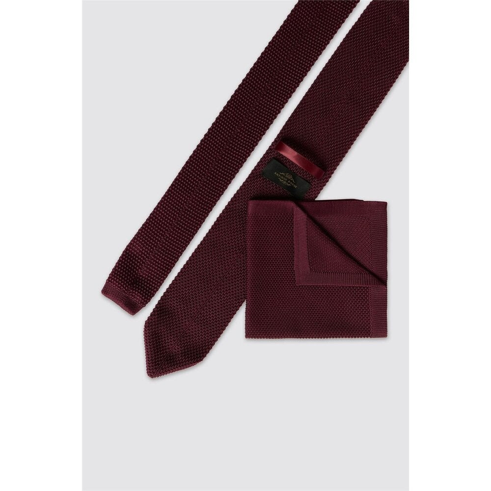 Antique Rogue Mulberry Knitted Tie