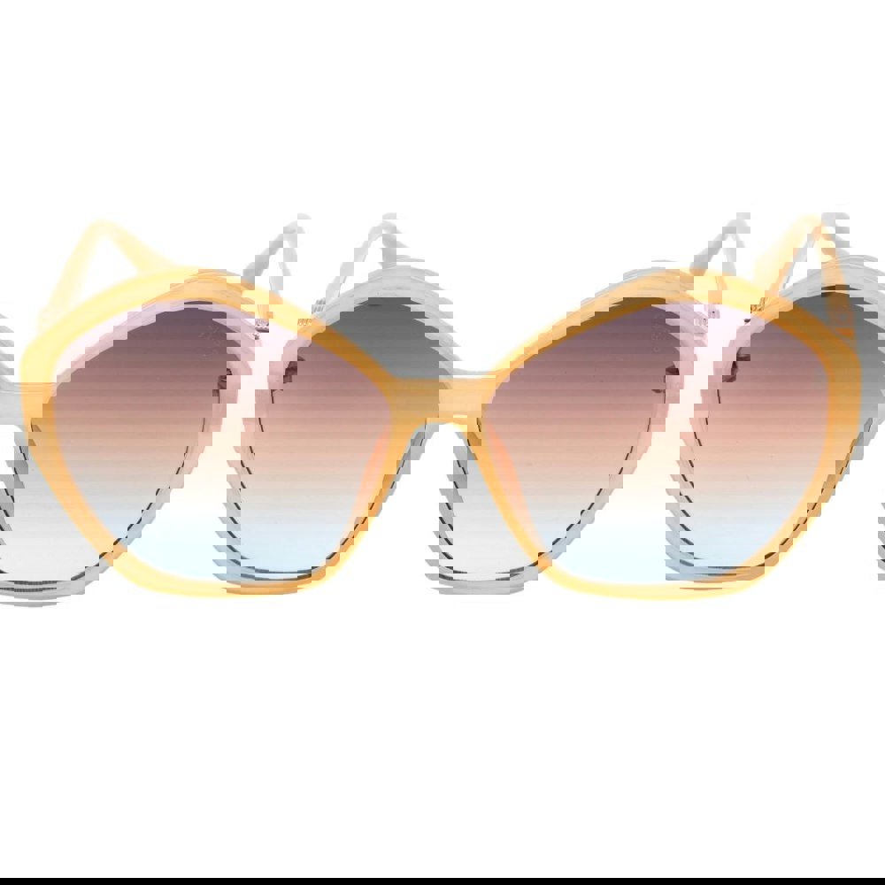 Guess Gradient Brown Lens Shiny Beige Sunglasses