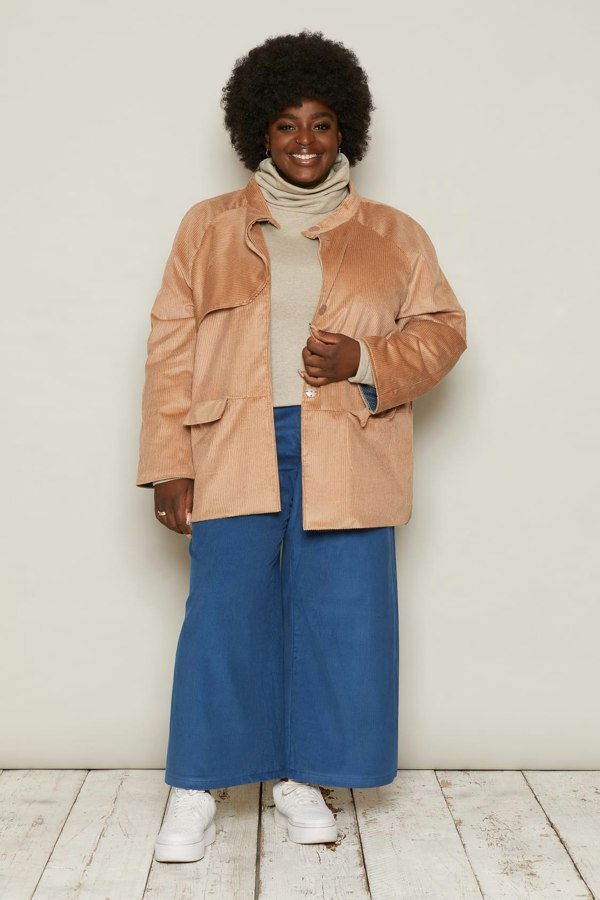 Bo Carter Orri Oversized Corduroy Jacket - Beige