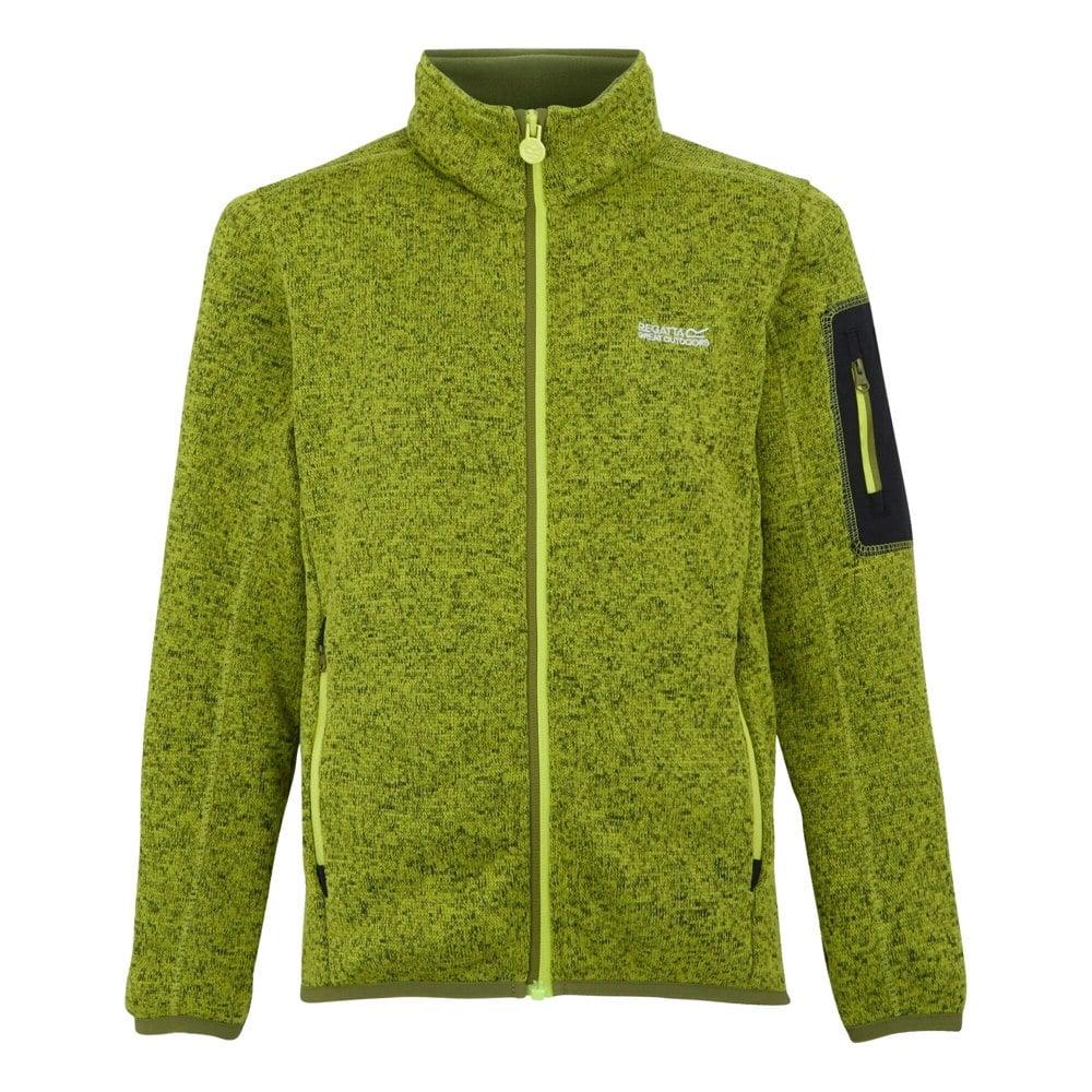 Regatta Childrens/Kids Newhill Fleece Jacket - Grenoble Green/Nephrite Green