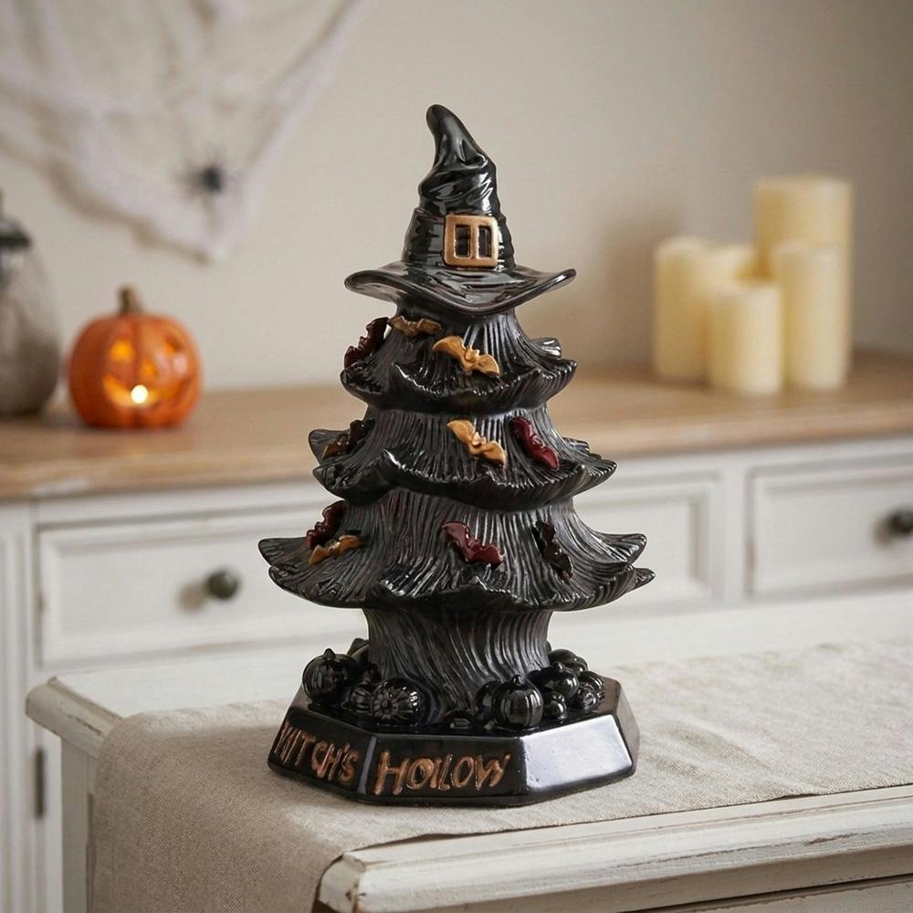 Garden Greatness Halloween Gnarled Witch Hat Night Light