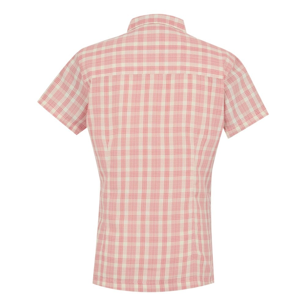 Regatta Womens/Ladies Mindano VIII Checked Short-Sleeved Shirt - Peach Bloom
