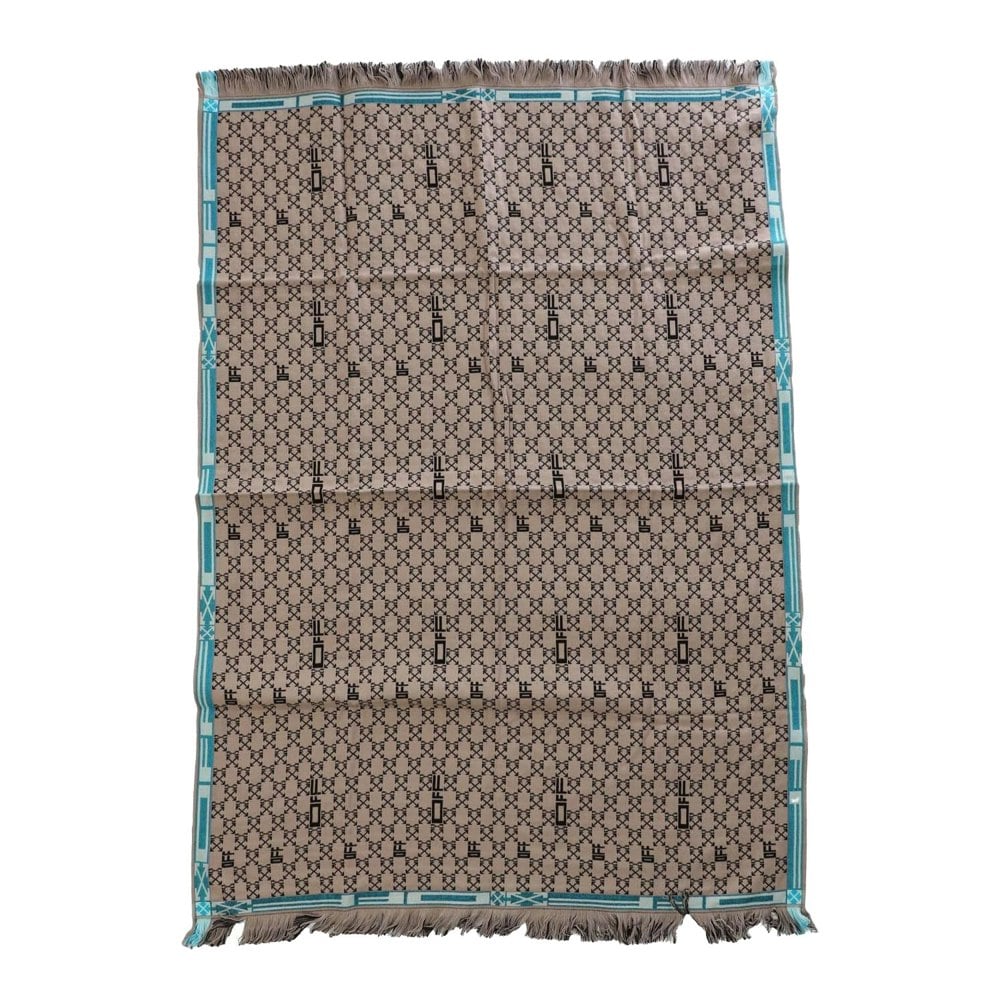 Off White Monogram Blanket - Camel