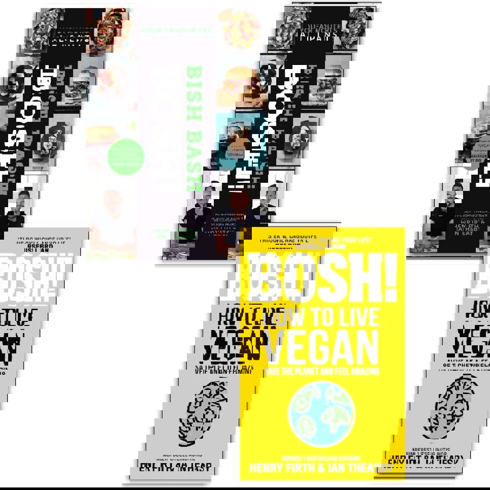 BISH BASH BOSH! & Bosh! How To Live Vegan 2 Books Collection Set