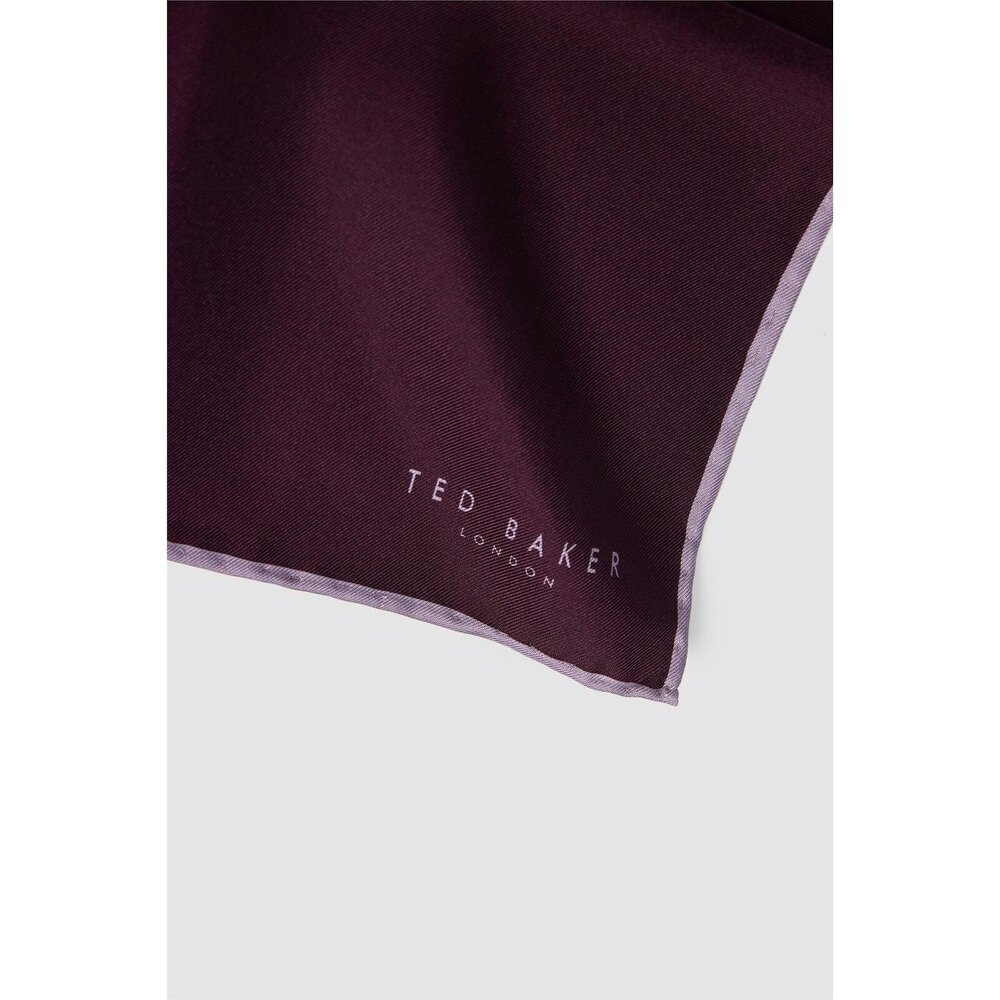 Ted Baker Plum Contrast Pocket Square