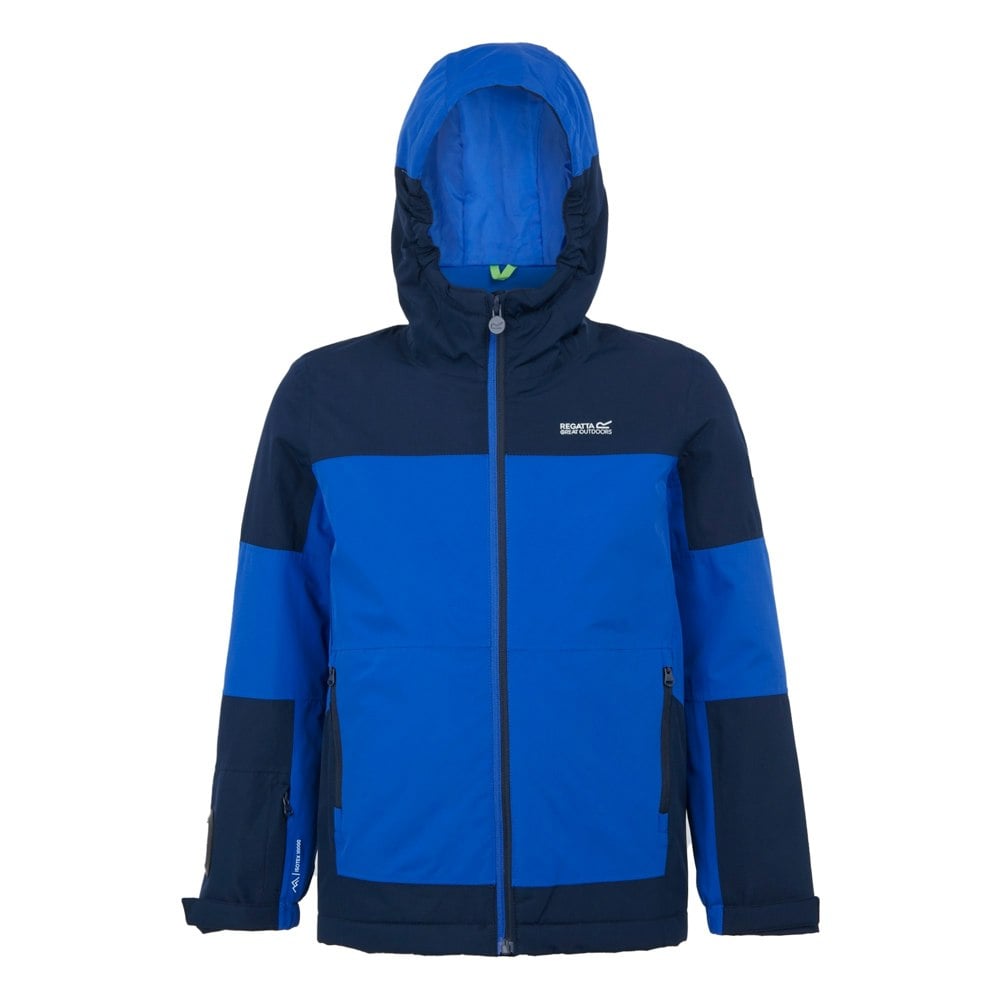 Regatta Boy's Beamz IV Waterproof Jacket - Olympian Blue/Navy
