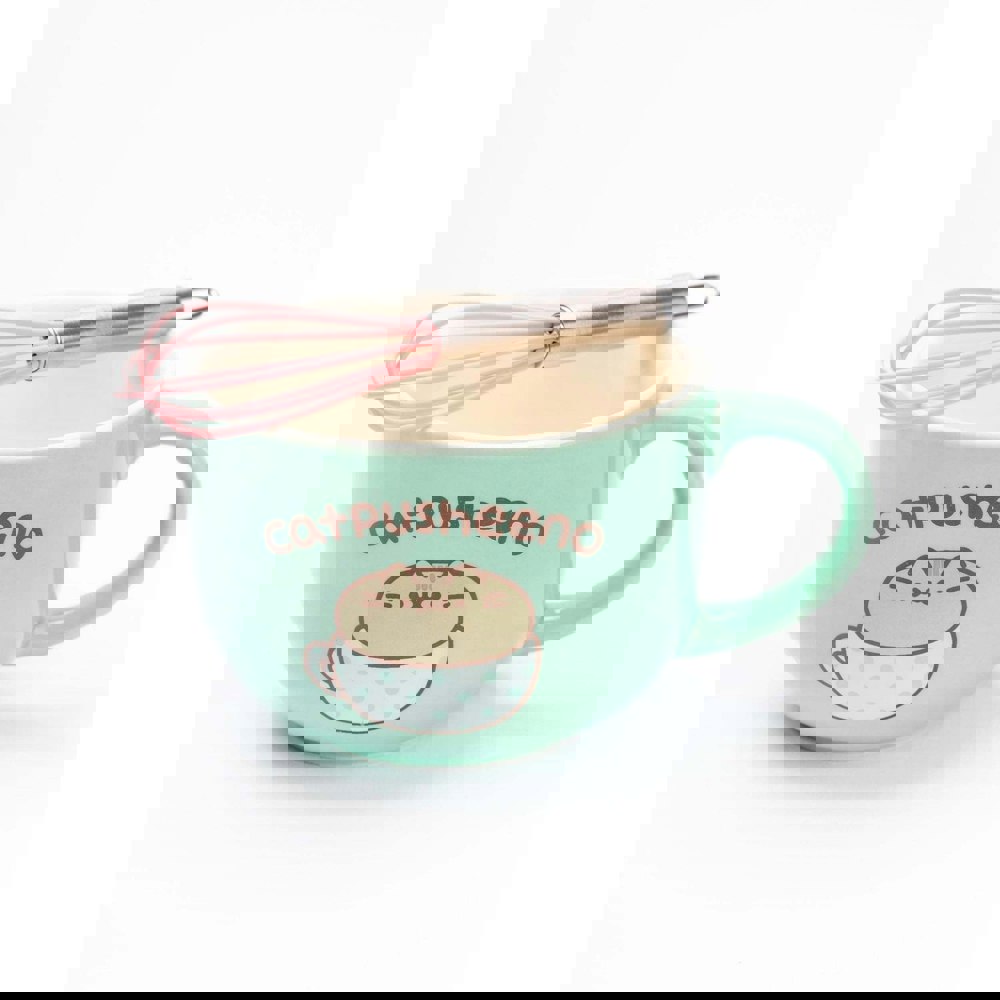 Pusheen Catpusheeno Mug and Stencil Set - Turquoise/Pink