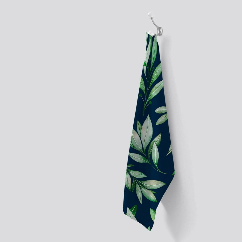 Warren Reed Watercolor Leaves Tea Towel
