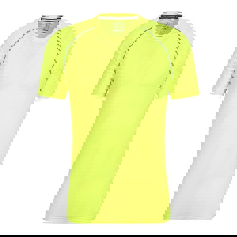 Mountain Warehouse Mens Aero II Short-Sleeved T-Shirt - Bright Yellow