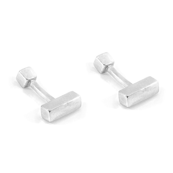 Anchor & Crew Faris Square Silver Cufflinks