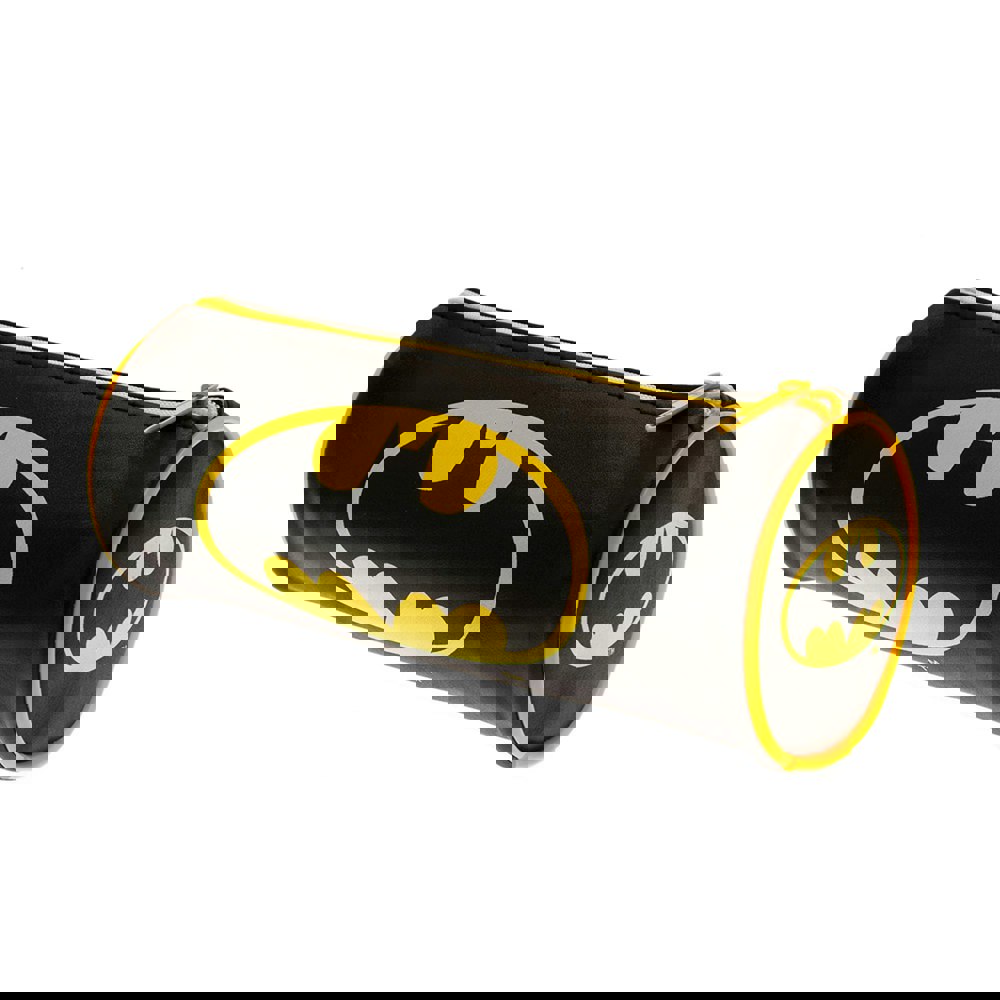 Batman Core Barrel Pencil Case - Black/Yellow