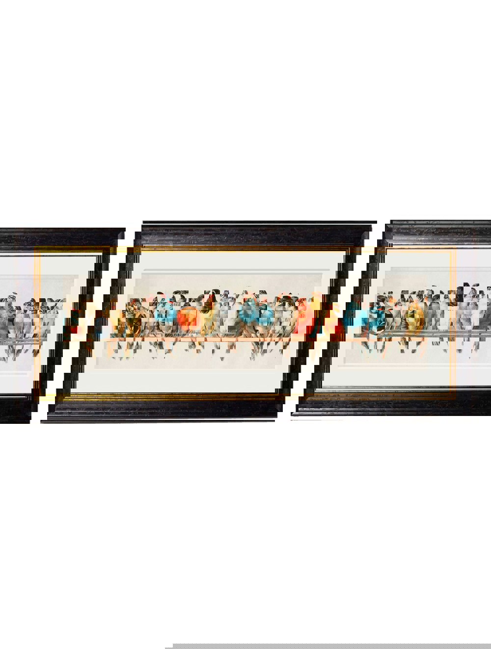 Exceptional Art Birds on a Wire Panorama by Hector Giacomelli