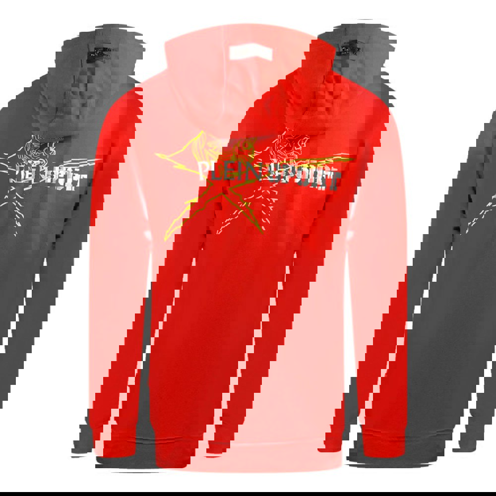 Plein Sport Block Logo On Chest Red Hoodie S