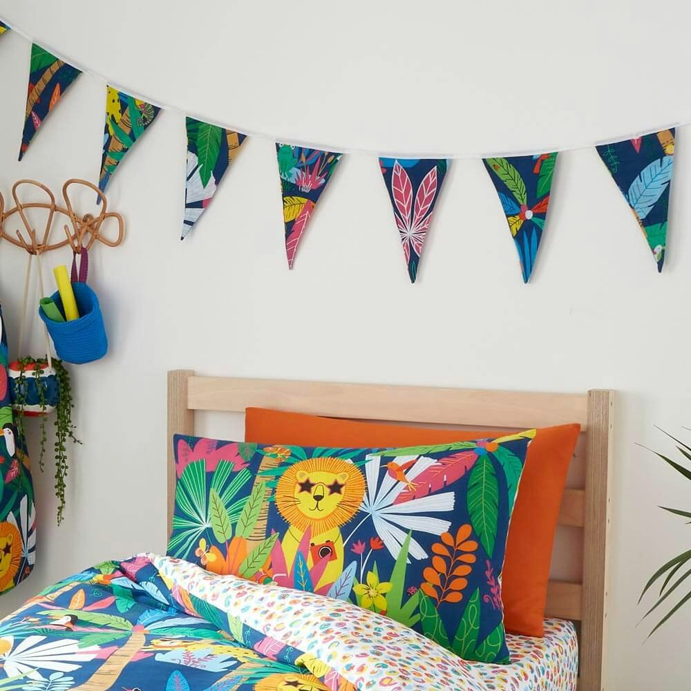 Tropi-Cat Bunting Bunting - Happy Linen Company