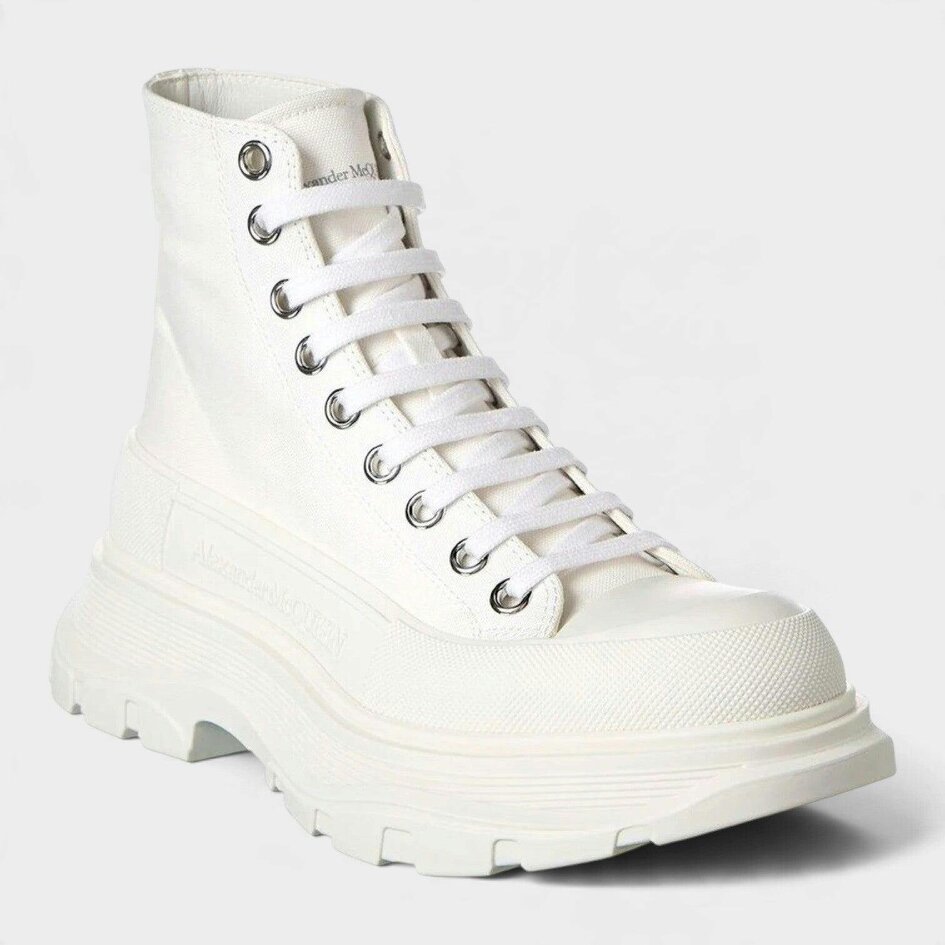 Alexander McQueen Tread Slick Boots White