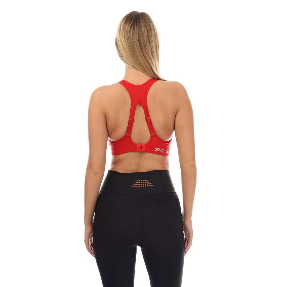 Skins Womens/Ladies Series-3 Hi-Impact Sports Bra - Red