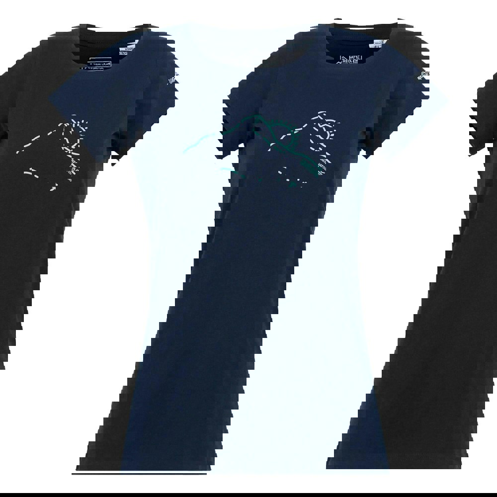 Regatta Womens/Ladies Breezed V Mountain T-Shirt - Navy