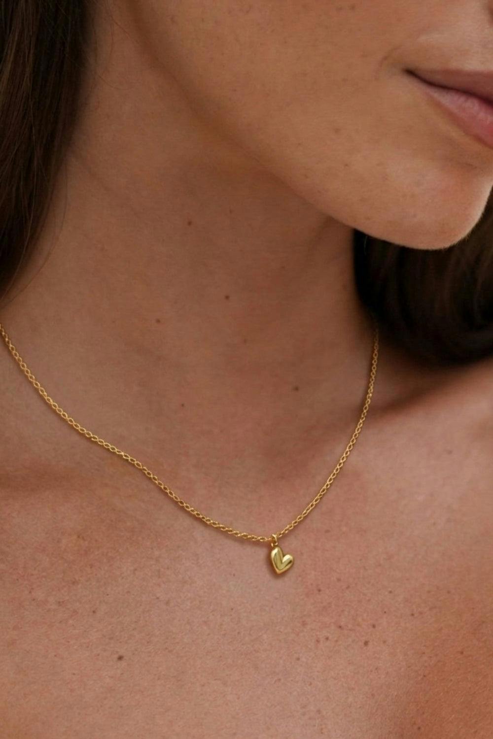 Gold Plated Heart Necklace