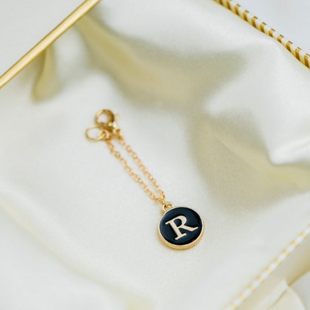 The Colourful Aura Dainty Personalised Initial IWatch Strap Hanging Charm Jewellery