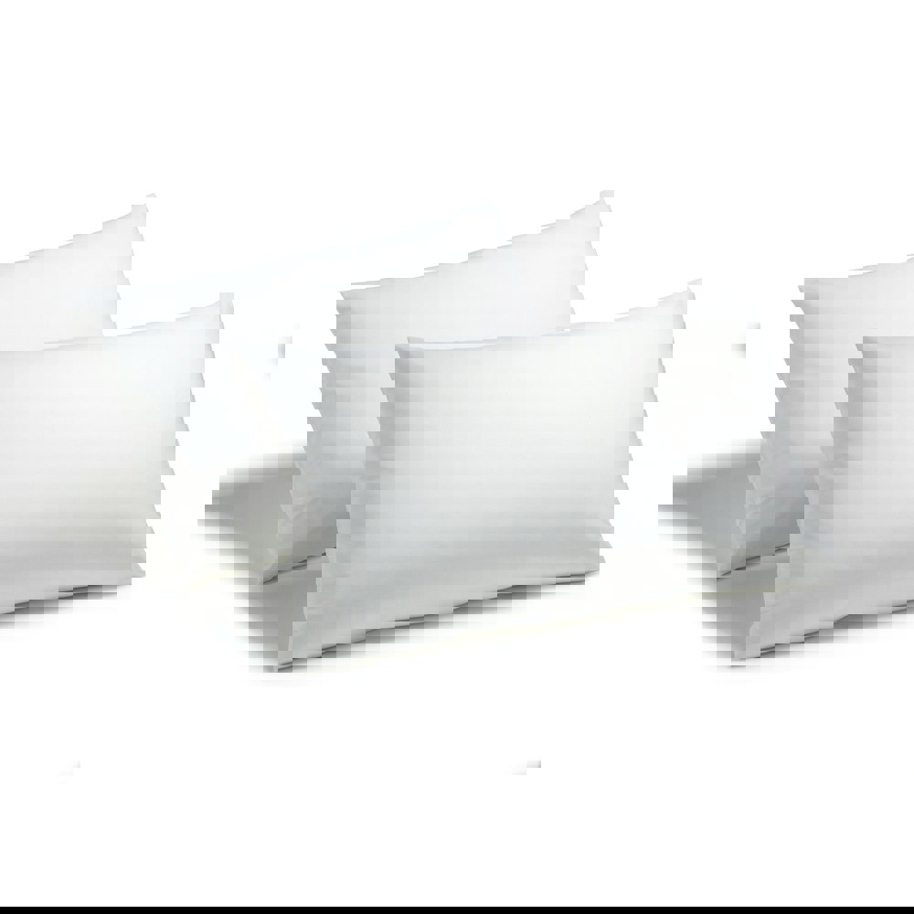 HomeSpace Direct 6 x Hollowfibre Pillow Pair with Polycotton Cover Thick Bounce Back Pillows