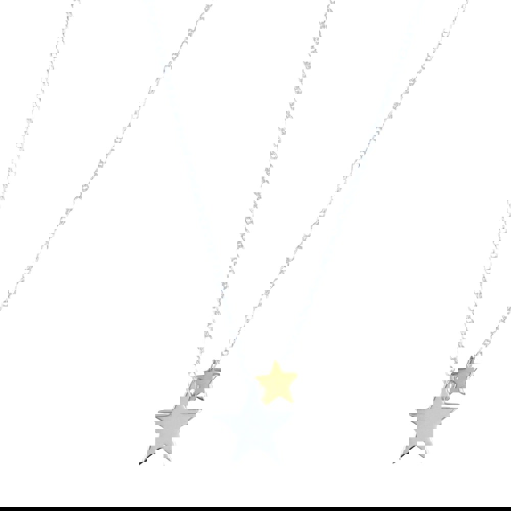 Seeing Stars Sterling Silver and Gold Plated Necklace - Reeves & Reeves