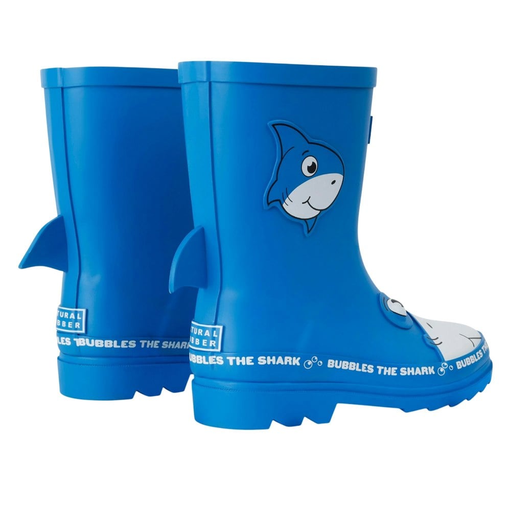 Regatta Kids Mudplay II Bubbles The Shark Wellington Boots - Blue