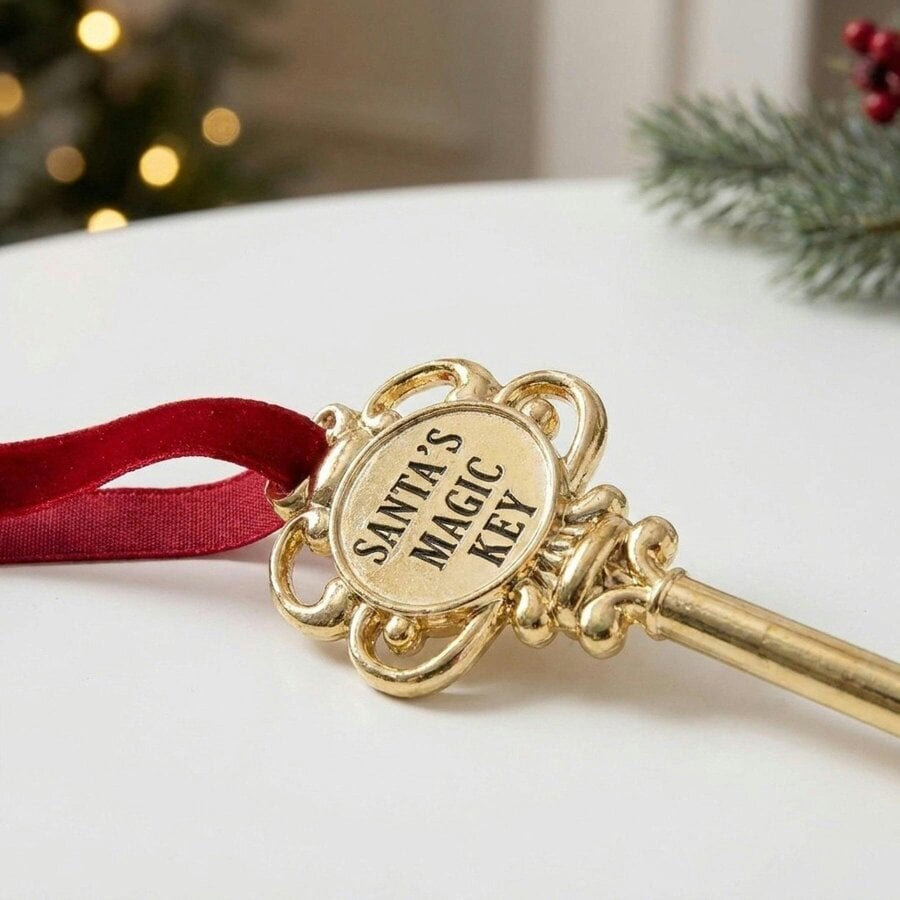 Garden Greatness Santa's Door Key Hanging Ornament