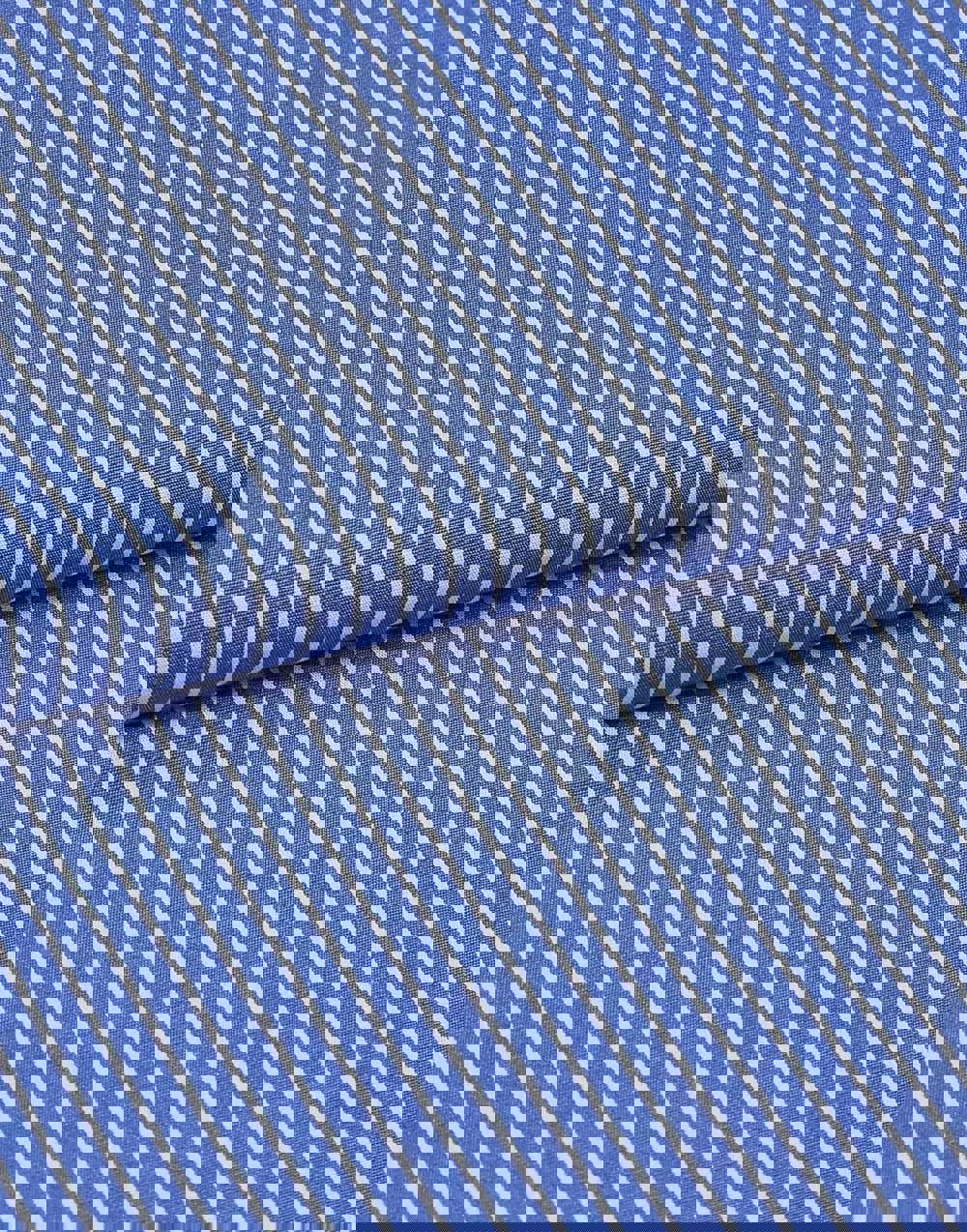 Men's Crisp Cotton Un-Piped Short Pyjama Set – Mid-Blue & White Stripe - British Boxers