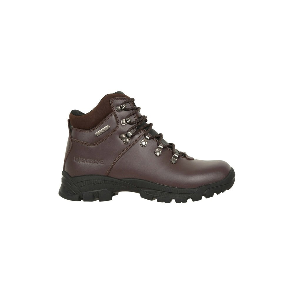 Mountain Warehouse Women's Latitude II Extreme Leather Waterproof Walking Boots - Dark Brown