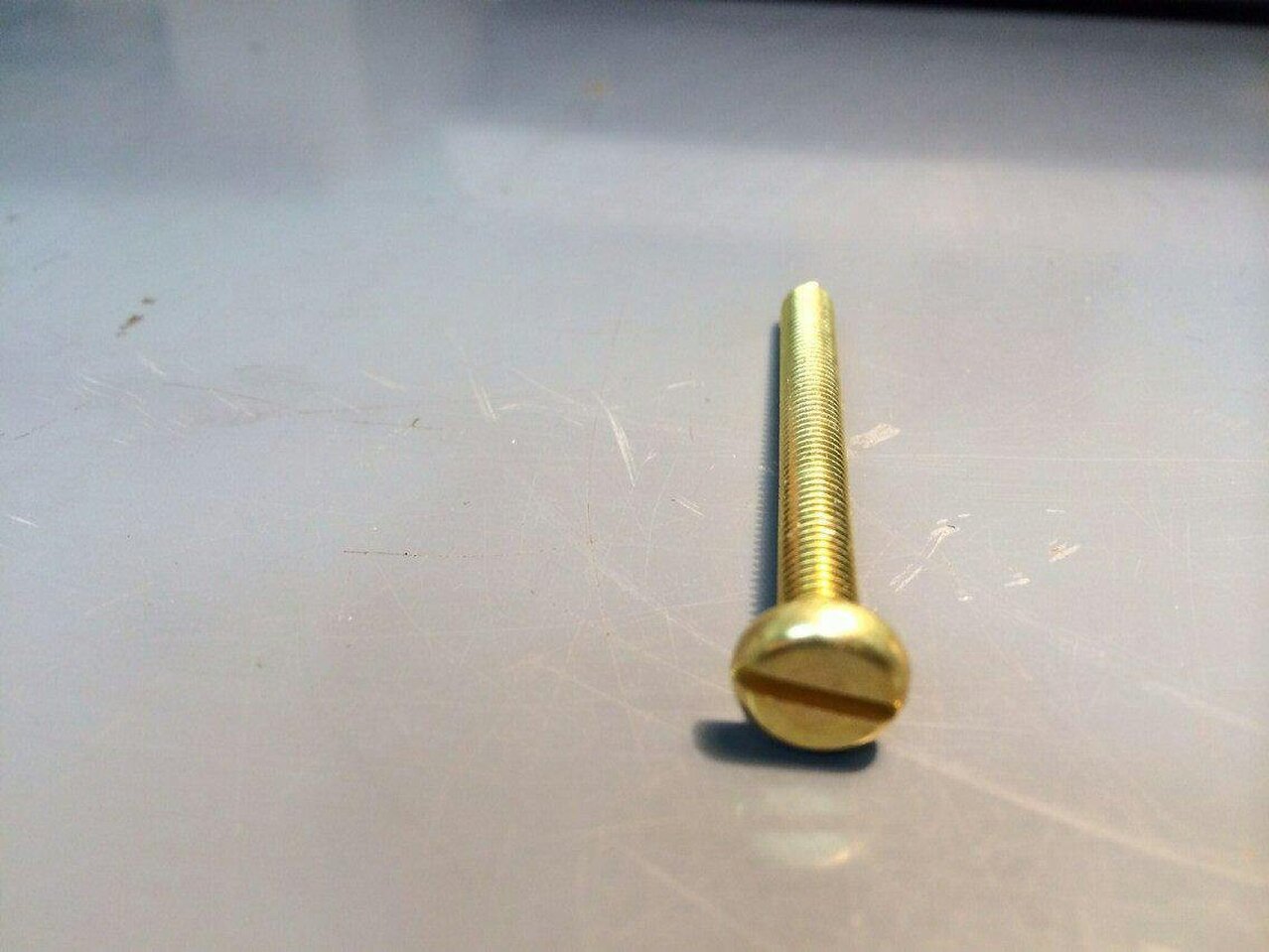 Fixaball M3.5 Machine Screws Slotted Cheese Brass DIN 84