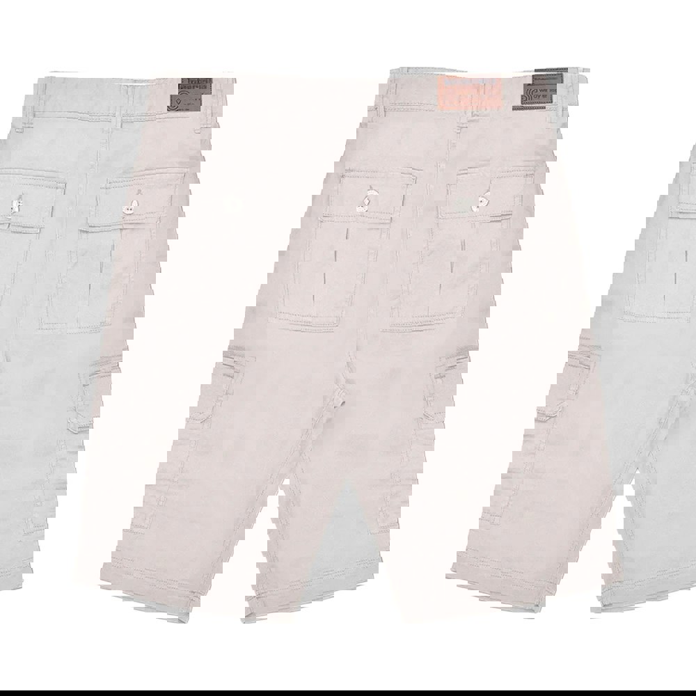Lambretta Mens SS24 Cargo Shorts - Oatmeal
