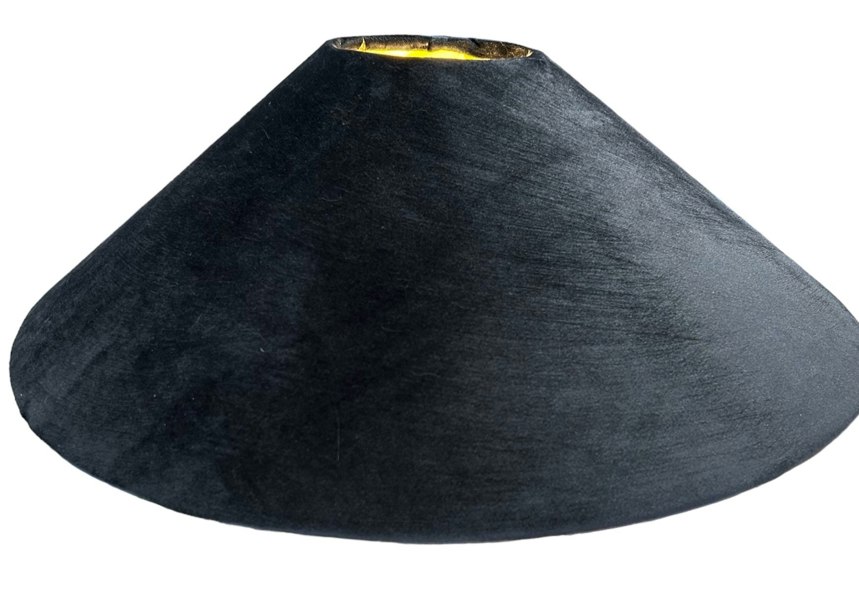 Black Velvet Parasol Lampshade